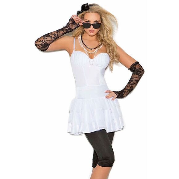 Rock Star Costume Womens Sizes S or M 5Pc Halloween Roleplay Cosplay Outfit - Picture 4 of 8